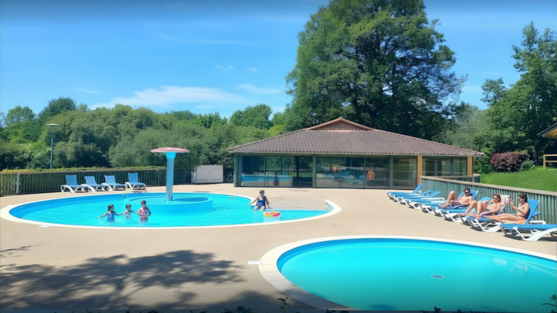Camping des lacs avec piscine chauffée charente