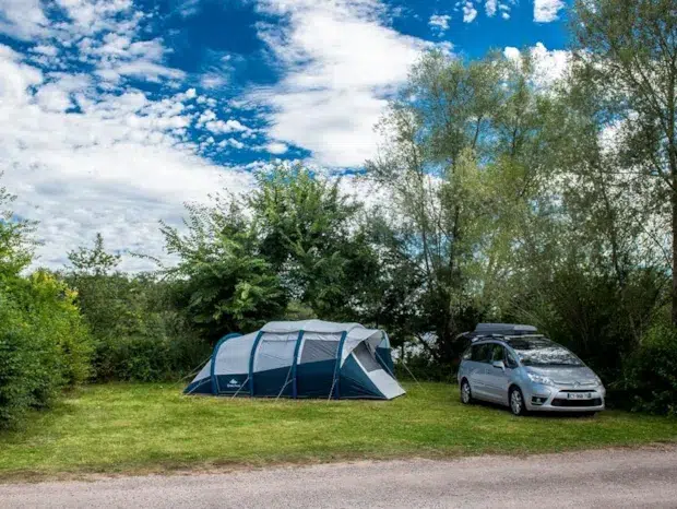 pitch near Limoges lakeside